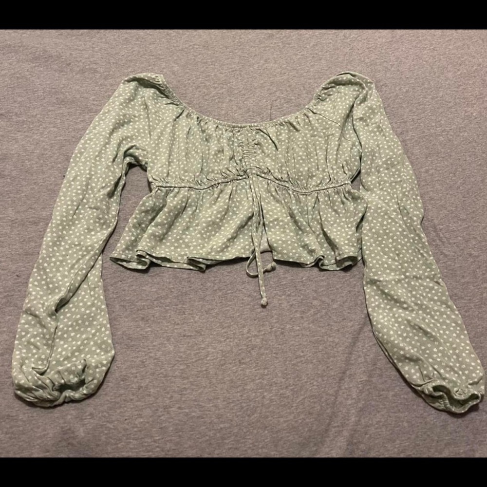 light green blouse from PacSun